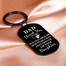 Load image into Gallery viewer, Dad Gifts from Daughter Fathers Day Appreciation Gifts Keychain for Daddy Bonus Dad Birthday Retirement Funny Dad Gifts for Stepdad New Dad to be Husband Papa from Kids Wife Christmas Valentines Gifts
