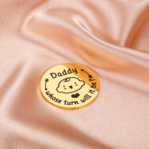 New Parents Gifts for Mom Dad to be Funny Decision Coin Congratulations New Baby Gifts for Expecting Mommy Daddy Christmas Pregnancy Gifts for Wife First Time Mom Fathers Day Baby Shower Birthday Gift