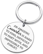 Load image into Gallery viewer, Tritiara Coworker Leaving Gift for Men Women Keychain-Going Away Gifts New Job Keychain Funny Goodbye Thank You for Employees Boss Colleague -Retirement Farewell Keyring
