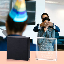 Load image into Gallery viewer, Team Gifts Employee Appreciation Gifts Acrylic Office Keepsake for Boss Leader Coworker Leaving Christmas Thank You Gifts Nurses Teacher Retirement Farewell Going Away Birthday Paperweight Desk Sign

