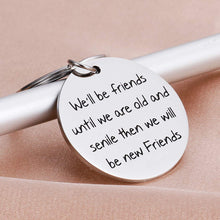 Load image into Gallery viewer, We&#39;ll be Friends Until We are Old and Senile - Best Friend BFF Gifts for Women - Funny Long Distance for Unbiological Soul Sister, Besties Birthday Jewelry Graduation Gifts
