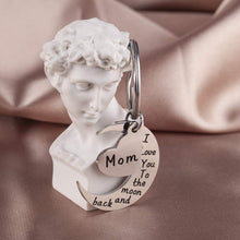 Load image into Gallery viewer, Mothers Day Mom Keychain Gift for Mum Mom Her From Daughter And Son Husband - I Love You To The Moon And Back Personalised Keyring Fathers Day Birthday
