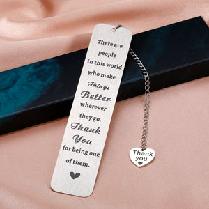 Boss Day Thank You Gifts Bookmark for Women Men Employee Appreciation Gifts for Coworker Boss Leaving Retirement Gift for Teacher Nurse Leader Farewell Going Away Christmas Inspirational Birthday Gift