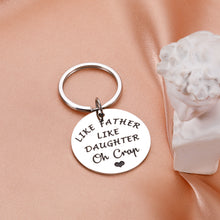 Load image into Gallery viewer, Dad Gifts from Daughter Funny Dad Gifts for Dad Birthday Fathers Day Like Father Like Daughter Keychain for Daddy Husband Stepdad New Dad to be from Kids Stepdaughter Wife Valentines Christmas Gifts
