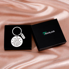 Load image into Gallery viewer, Team Leader Thank You Boss Gifts Keychain for Men Women Supervisor Boss Day Leaving Goodbye Farewell Gifts for Manager Mentor Coach Promotion New Job Retirement Leadership Employee Appreciation Gifts

