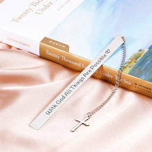 Load image into Gallery viewer, Religious Bookmark Easter Gifts for Boys Girls Godson Goddaughter First Communion Baptism Bible Verse Christian Gifts for Women Men Godchild Confirmation Graduation Birthday Christmas Book Lover Gift

