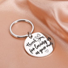 Load image into Gallery viewer, Fathers Day Gifts from Daughter Son Stepdad Father Appreciation Gifts Keychain for Bonus Dad Daddy Husband from Kids Wife I Love You Dad Gifts for Stepfather Stepparent Birthday Valentines Christmas
