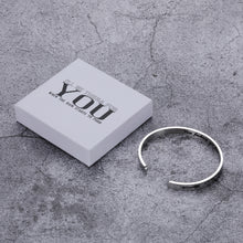 Load image into Gallery viewer, I&#39;ll Be There for You When The Rain Starts to Pour Birthday Graduation Gift for Her Inspirational Cuff Bangle for Women  Her
