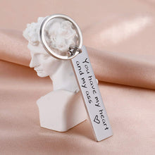 Load image into Gallery viewer, Tritiara Anniversary Gift Keychain for Husband Boyfriend Him from Girlfriend Wife Birthday for Couple You Have My Heart and My Ass Keyring I Love You Wedding Valentines Day Gifts
