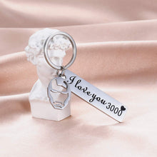 Load image into Gallery viewer, Tritiara I Love You 3000 Keychain Gift for Daughter Son Dad Mom Gifts Anniversary Keychain for Husband Wife Birthday for Her Him Women Men
