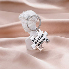 Load image into Gallery viewer, Tritiara 3 PCS Best Friend Keychain Christmas Thanksgiving Stocking Stuffers Long Distance Gift for BFF Couple Sister No Matter Where What When Puzzle Keyring Friendship for Couple Sister Teens Birthday
