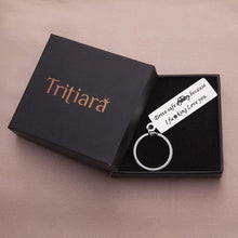 Load image into Gallery viewer, Tritiara Fathers Day Gifts Keychain Drive Safe Keychain for Men -Anniversary Valentines Day Funny Gifts for Men- Birthday Gifts for Boyfriend Truckers Husband Dad New Driver -Couple Gifts Keyring
