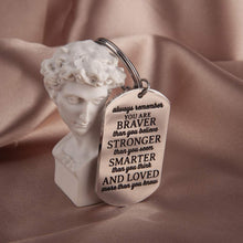 Load image into Gallery viewer, Tritiara Inspirational Graduation Keychain for Class 2020 Gift for Women Men Teen Girls Boys Him Her Friends -Always Remember You are Braver Than You Believe Stronger Than-Birthday for Men Teens Mothers Day
