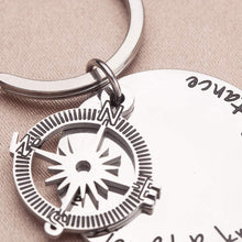 Load image into Gallery viewer, Tritiara Best Friend Gift Keychain for Women Men Teen Girls True Friendship Knows No Distance Long Distance Friendship Going Away Compass Gifts Keyring Jewelry Birthday Wedding
