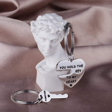 Load image into Gallery viewer, Tritiara Couples Chrismas Gifts Keychains for Girlfriend Wife Boyfriend Husband Him Her -Puzzle Key Ring- You Hold The Key to My Heart Forever -Birthday,Wedding, Anniversary Valentine Gift
