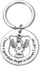 Load image into Gallery viewer, Tritiara Mom Memorial Keychain - Loss of Mother Jewelry-Guardian Angel Keychain-Memorial Sympathy Gift Christmas Thanksgiving
