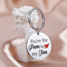 Load image into Gallery viewer, Tritiara The Office Keychain Gift Pam and Jim Puzzle You are The Pam to My Jim Boyfriend Girlfriend Couples Gift His and Hers
