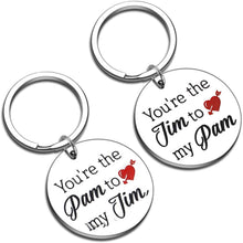 Load image into Gallery viewer, Tritiara The Office Keychain Gift Pam and Jim Puzzle You are The Pam to My Jim Boyfriend Girlfriend Couples Gift His and Hers
