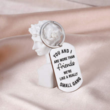 Load image into Gallery viewer, Tritiara Best Friends Keychain Gift for Women Men -Friendship BFF Gifts Birthday Wedding -You and I More Than Friends Small Gang Bestie Coworker Girlfriends Jewelry Graduation Keyring
