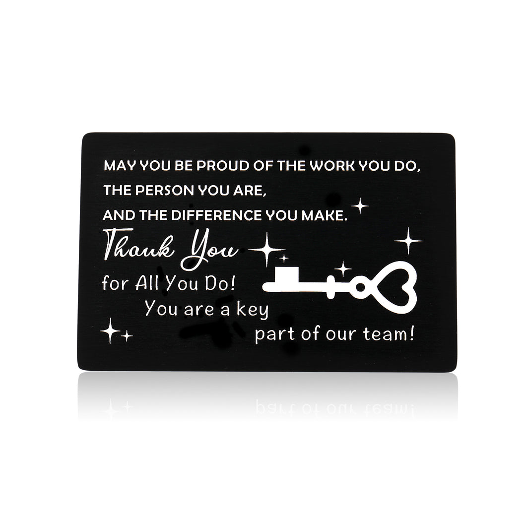 Employee Coworker Appreciation Christmas Gifts Wallet Insert Card for Leader Boss Lady Male Coworker Leaving Gifts Team Office Staff Colleagues Boss Day Farewell Retirement for Manager Coach Birthday