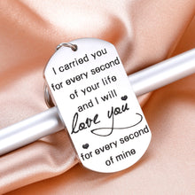 Load image into Gallery viewer, Memorial Gifts Keychain for Infant Loss Child Loss Miscarriage I Carried You for Every Second of Your Life Keepsake Baby Memorial Jewelry Gifts Sympathy Gifts for Women Mothers Sisters
