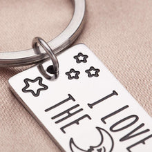 Load image into Gallery viewer, Inspirational Gift Keychain- I Love You to The Back- Couple Keychain Gifts for Girlfriend Boyfriend Women Friends Wife Him Her Husband Birthday
