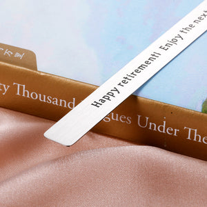 Happy Retirement Gifts for Women Men 2022 Retirement Appreciation Bookmark with Chain for Coworker Leaving Retired Boss Office Colleagues Nurse Teacher Retirement Gifts for Retiree Book Lovers Friends