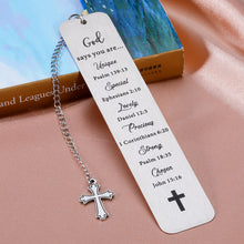 Load image into Gallery viewer, Bible Verse Inspirational Christian Gifts for Women Men Religious Bookmarks for Bible Prayer Son Daughter Teens Christmas Birthday Baptism Encouragement Gifts for Easter Godchild Friends Church Gifts
