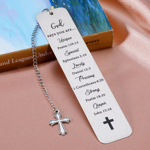 Bible Verse Inspirational Christian Gifts for Women Men Religious Bookmarks for Bible Prayer Son Daughter Teens Christmas Birthday Baptism Encouragement Gifts for Easter Godchild Friends Church Gifts