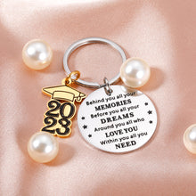 Load image into Gallery viewer, 2023 Graduation Gifts for Him Her Inspirational College High School Graduation Gifts for Senior Grad Gifts Keychain for Son Daughter Granddaughter Nurse Law School Students Master PhD Graduate Gifts
