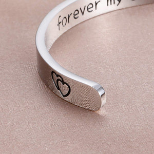 Inspirational Gifts Open Cuff Bracelet Daughter Jewelry for Women Daughter Her Teenager Girls from Mom Dad Mothers Day Birthday Thanksgiving Gifts