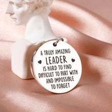 Load image into Gallery viewer, Team Leader Thank You Boss Gifts Keychain for Men Women Supervisor Boss Day Leaving Goodbye Farewell Gifts for Manager Mentor Coach Promotion New Job Retirement Leadership Employee Appreciation Gifts
