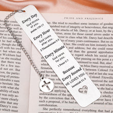 Load image into Gallery viewer, Christian Gifts for Women Men Bible Verse Inspirational Religious Bookmark Gifts for Son Daughter Friend Bible Prayer Christmas Birthday Baptism Easter Godchild Get Well Soon Gifts Church Bulk Gifts
