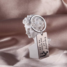 Load image into Gallery viewer, Mother&#39;s Day Gift Keychain for Mom Mum from Daughter and Son Child- Everything I Am You Helped Me to Be -Birthday,Wedding, Mommy Est Engraved Keyring Present Jewelry
