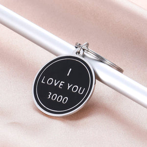 I Love You 3000 Christmas Stocking Stuffer Gift Keychain for Daughter Son Dad Mom Boyfriend Girlfriend Anniversary Husband Wife Couple Birthday for Her Him Women Men Valentine's Day