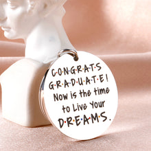 Load image into Gallery viewer, 2021 College Graduation Gifts for Him Her Boys Girls Senior Inspirational Gifts for High School Nurse Master Medical Students Son Daughter Keychain from Mom Dad Women Men Graduation Gifts for Friends
