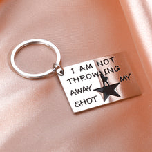 Load image into Gallery viewer, Hamilton Musical Merchandise Gifts for Teens Not Throwing Away My Shot Broadway Musical Jewelry for Birthday Graduation Christmas Valentines Inspirational Theatre Keepsake for Friends Girls Boys
