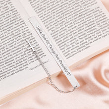 Load image into Gallery viewer, Religious Bookmark Easter Gifts for Boys Girls Godson Goddaughter First Communion Baptism Bible Verse Christian Gifts for Women Men Godchild Confirmation Graduation Birthday Christmas Book Lover Gift
