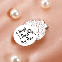 Load image into Gallery viewer, Golf Ball Marker Dad Gifts for Birthday Fathers Day from Daughter Son Best Dad by Par Golf Gifts for Men Golfer Husband from Wife New Daddy Stepdad Golf Lovers Valentines Christmas Magnetic Hat Clip
