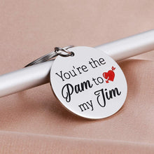 Load image into Gallery viewer, Tritiara The Office Keychain Gift Pam and Jim Puzzle You are The Pam to My Jim Boyfriend Girlfriend Couples Gift His and Hers
