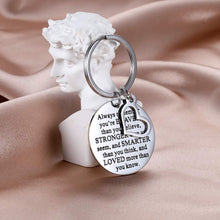 Load image into Gallery viewer, Tritiara Chrismas Stocking Stuff Gift Keychain Always Remember You are Braver Inspirational for Women Men Teen Girls Boys Birthday Gifts for Son Daughter Him Her Family Best Friend
