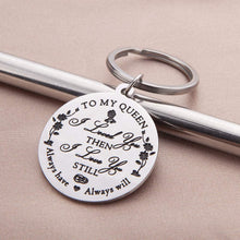 Load image into Gallery viewer, Tritiara Women Keychain for Wife Birthday Bride Wedding Day Girl Her Girls Daughter Marriage Valentines Christmas Chrismas My Queen Gift
