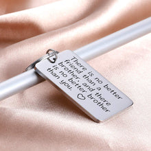 Load image into Gallery viewer, Tritiara Brother Gifts Keychain Inspirational Jewelry Gift for Little Big Brother Men from Sister in Law Best Friend BFF Men Gifts -Personalized Kerring Birthday Wedding Family Tree Gift Present
