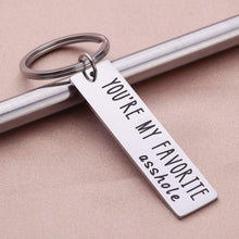 Load image into Gallery viewer, Tritiara You’re My Favorite Keychain Husband Gifts for Boyfriend from Wife Girlfriend Wedding Birthday -Anniversary for Wife Her Him Wifey Hubby Funny Gifts
