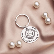 Load image into Gallery viewer, Tritiara Best Friend Gift Keychain for Women Men Teen Girls True Friendship Knows No Distance Long Distance Friendship Going Away Compass Gifts Keyring Jewelry Birthday Wedding
