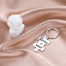 Load image into Gallery viewer, Tritiara 3 PCS Best Friend Keychain Christmas Thanksgiving Stocking Stuffers Long Distance Gift for BFF Couple Sister No Matter Where What When Puzzle Keyring Friendship for Couple Sister Teens Birthday
