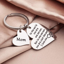 Load image into Gallery viewer, Tritiara Mothers Day Mom Keychain Gift from Daughter Son Wife for Birthday Stepmom Pendant -Christmas Gifts Mom, Mom to The World You are One Person But to Me You are The World Love Son
