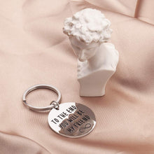 Load image into Gallery viewer, Tritiara Birthday Gifts for Women Men Best Friend Keychain for Her Boys Girls Teen Girls Guys Long Distance-Inspiration Gift -BFF Sister Jewelry-to The End You Will Be My Friend Wedding Christmas
