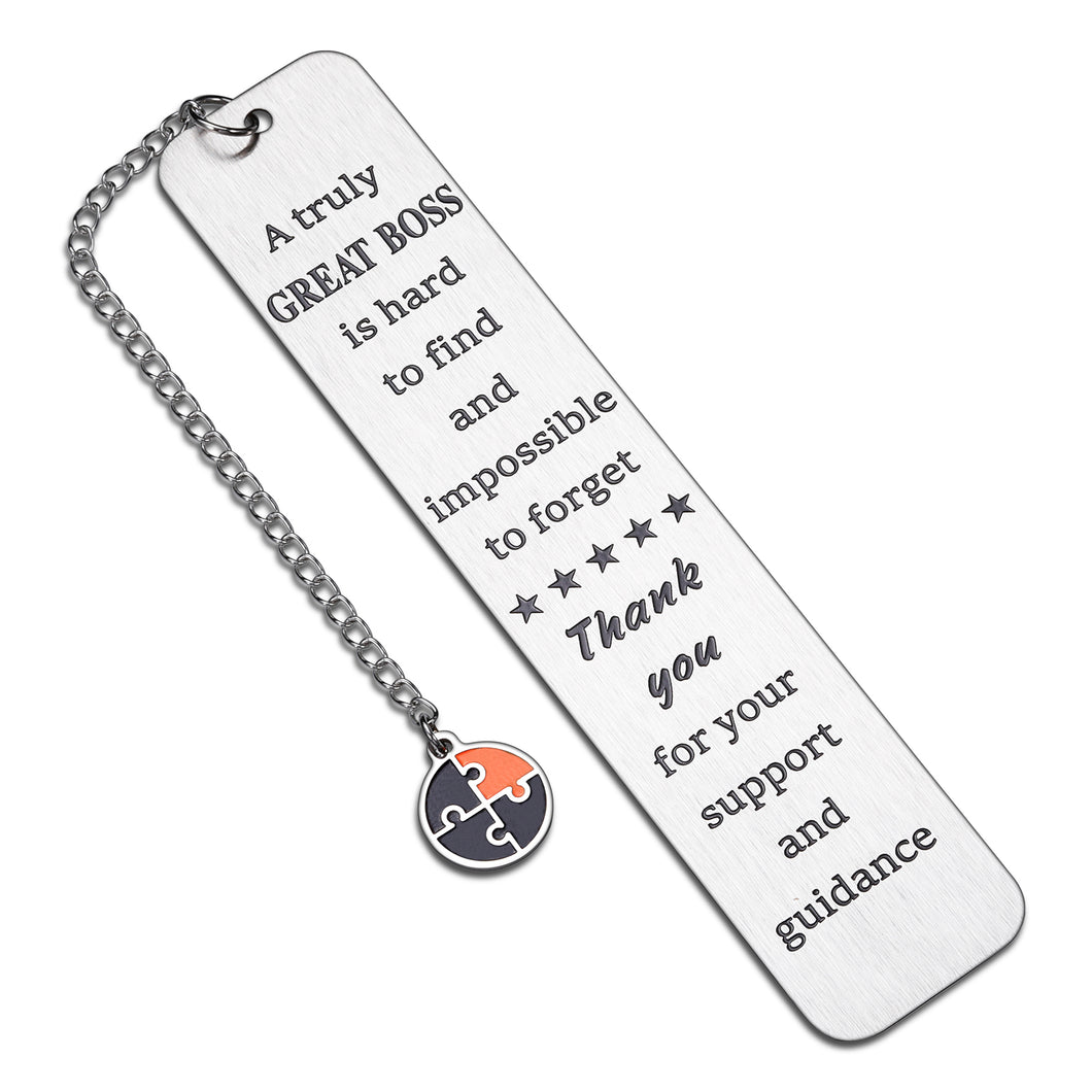 Boss Day Gifts for Women Men Boss Appreciation Leadership Bookmark for Boss Manager Coworker Boss Leaving Retirement Farewell Gift for Supervisor Boss Lady Coach Mentor Promotion Office Christmas Gift