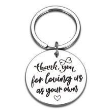 Load image into Gallery viewer, Fathers Day Gifts from Daughter Son Stepdad Father Appreciation Gifts Keychain for Bonus Dad Daddy Husband from Kids Wife I Love You Dad Gifts for Stepfather Stepparent Birthday Valentines Christmas
